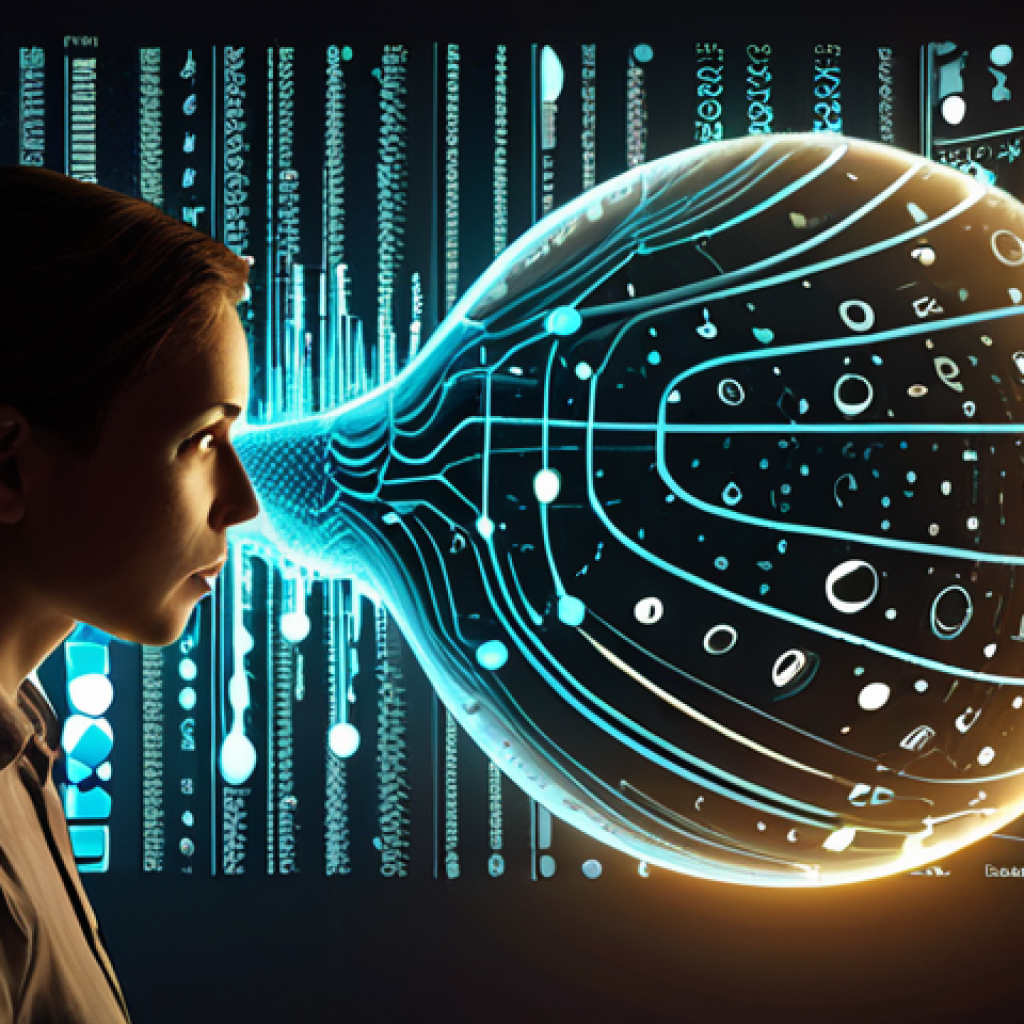 Decoding User Behavior from Data**

"Abstract digital art illustrating data transforming into human stories. Visualize a stream of chaotic numbers, graphs, and binary code evolving into subtle human silhouettes or thought bubbles, revealing insights into user behavior. A conceptual magnifying glass or a glowing analytical beam highlights a specific pattern, showing a connection between raw data and understanding. The scene should convey discovery and the 'aha!' moment of translating data into a narrative. Modern, clean lines, subtle glow, digital aesthetic."

**