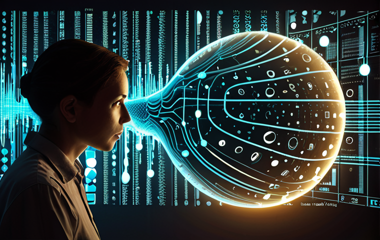 Decoding User Behavior from Data**

"Abstract digital art illustrating data transforming into human stories. Visualize a stream of chaotic numbers, graphs, and binary code evolving into subtle human silhouettes or thought bubbles, revealing insights into user behavior. A conceptual magnifying glass or a glowing analytical beam highlights a specific pattern, showing a connection between raw data and understanding. The scene should convey discovery and the 'aha!' moment of translating data into a narrative. Modern, clean lines, subtle glow, digital aesthetic."

**