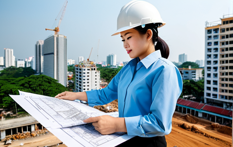 데이터 수집을 위한 커뮤니티 기여 방법 - Professional Portrait**
"A professional female architect in a modest, stylish business outfit, revi...