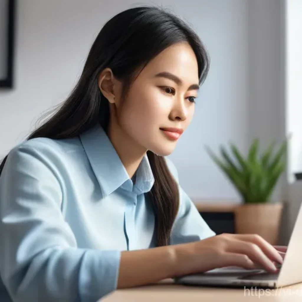 데이터 수집을 위한 네트워크 설정하기 - A vibrant digital art illustration of a young Vietnamese female software engineer, aged late 20s, wi...