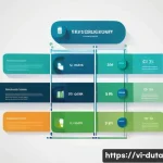 결과물 공유를 위한 효과적인 데이터 시각화 - A professional and clean infographic illustrating the differences between quantitative and qualitati...